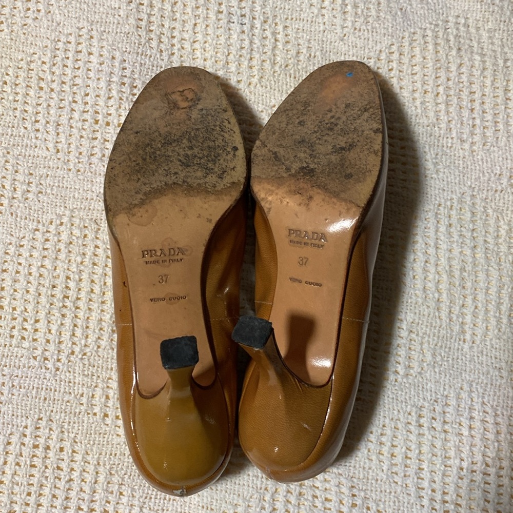 Prada Brown Patent Leather Heels - Picture 6 of 11